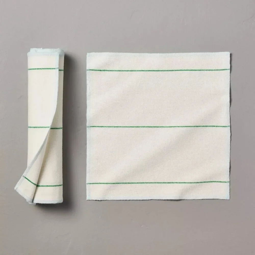 6pk‎ Checkered Stripe Reusable Cloth Towels - Hearth & Hand Magnolia, Target